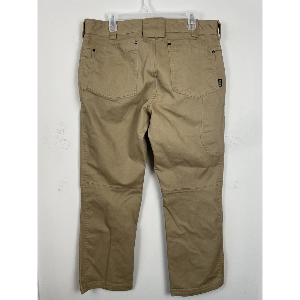 Duluth Trading Flex Fire Hose Pants 36x30(29"L) Standard Fit Flex Canvas Brown - Picture 3 of 9